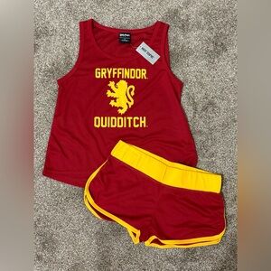 Harry Potter Gryffindor Quidditch Pajama Set